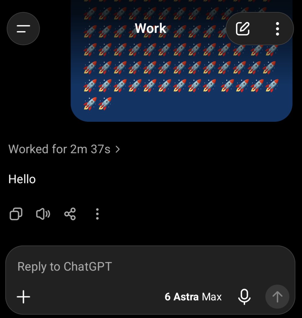Rocket-emoji-only prompt stumps every Astra tier except Max