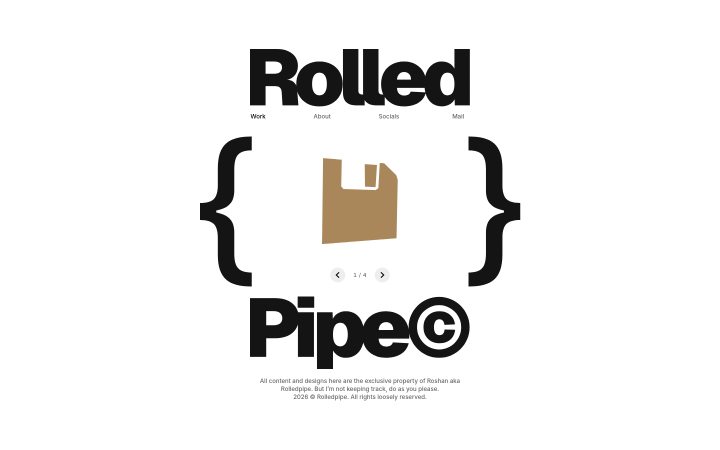 Rolledpipe:专注动效与交互的设计师个人站