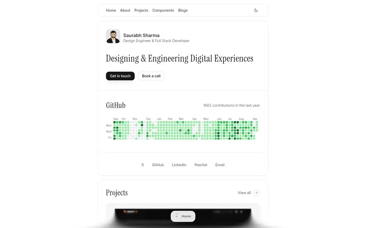 Saurabh Sharma 个人网站 srbh.site