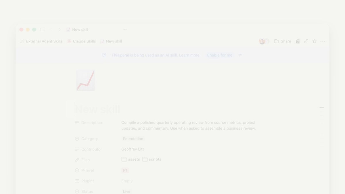 Notion Skills API:团队技能可同步到 ChatGPT/Claude(第 2 张,共 3 张)