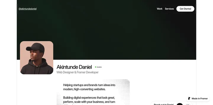 Akintunde Daniel 的网页设计作品集