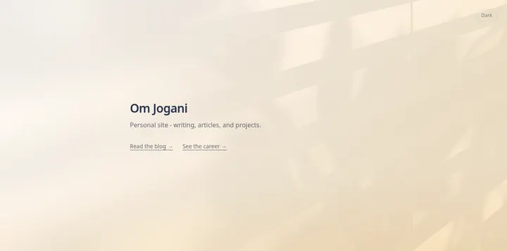 Om Jogani 新建个人站并迁移博客