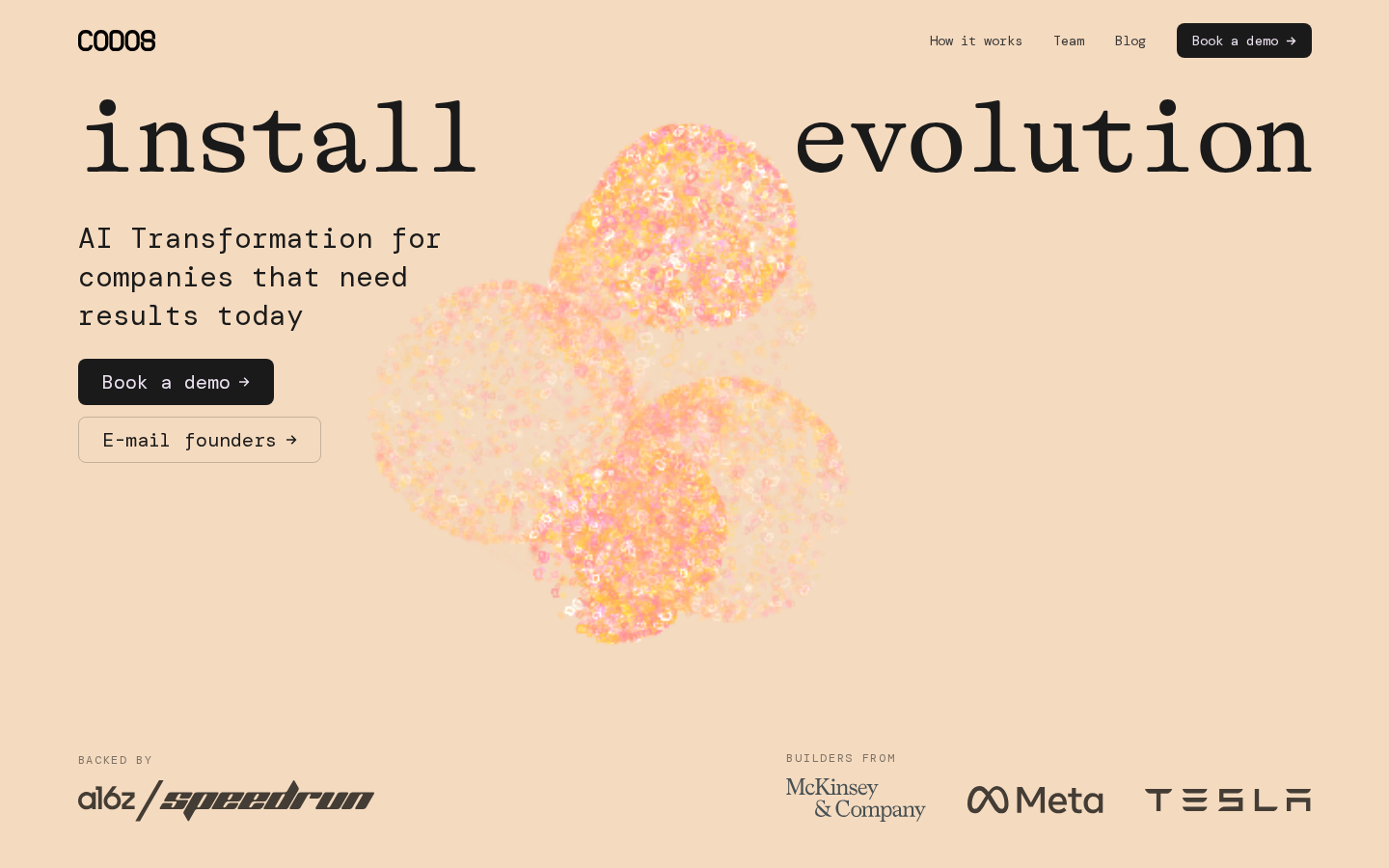 Codos launches landing page for enterprise AI transformation software