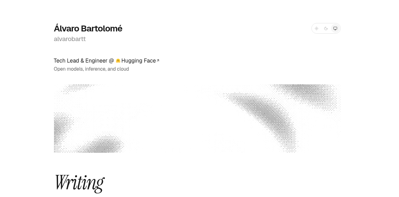Alvaro Bartolome 再次改版个人网站