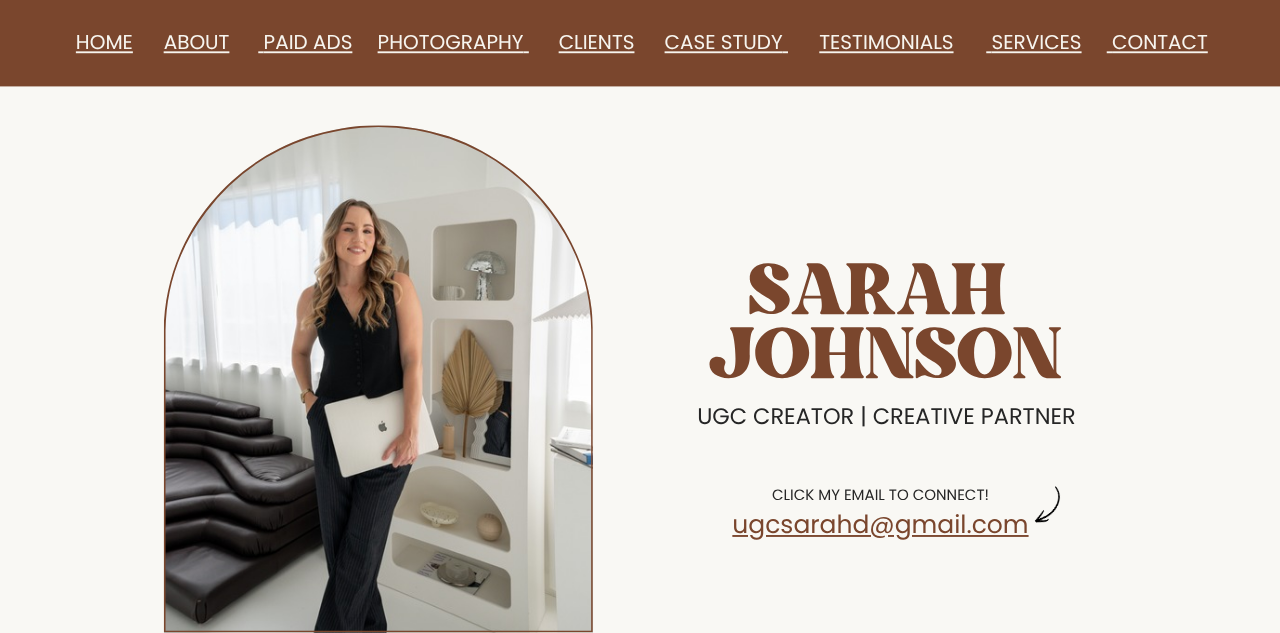 UGC 创作者 Sarah D 更新作品集网站