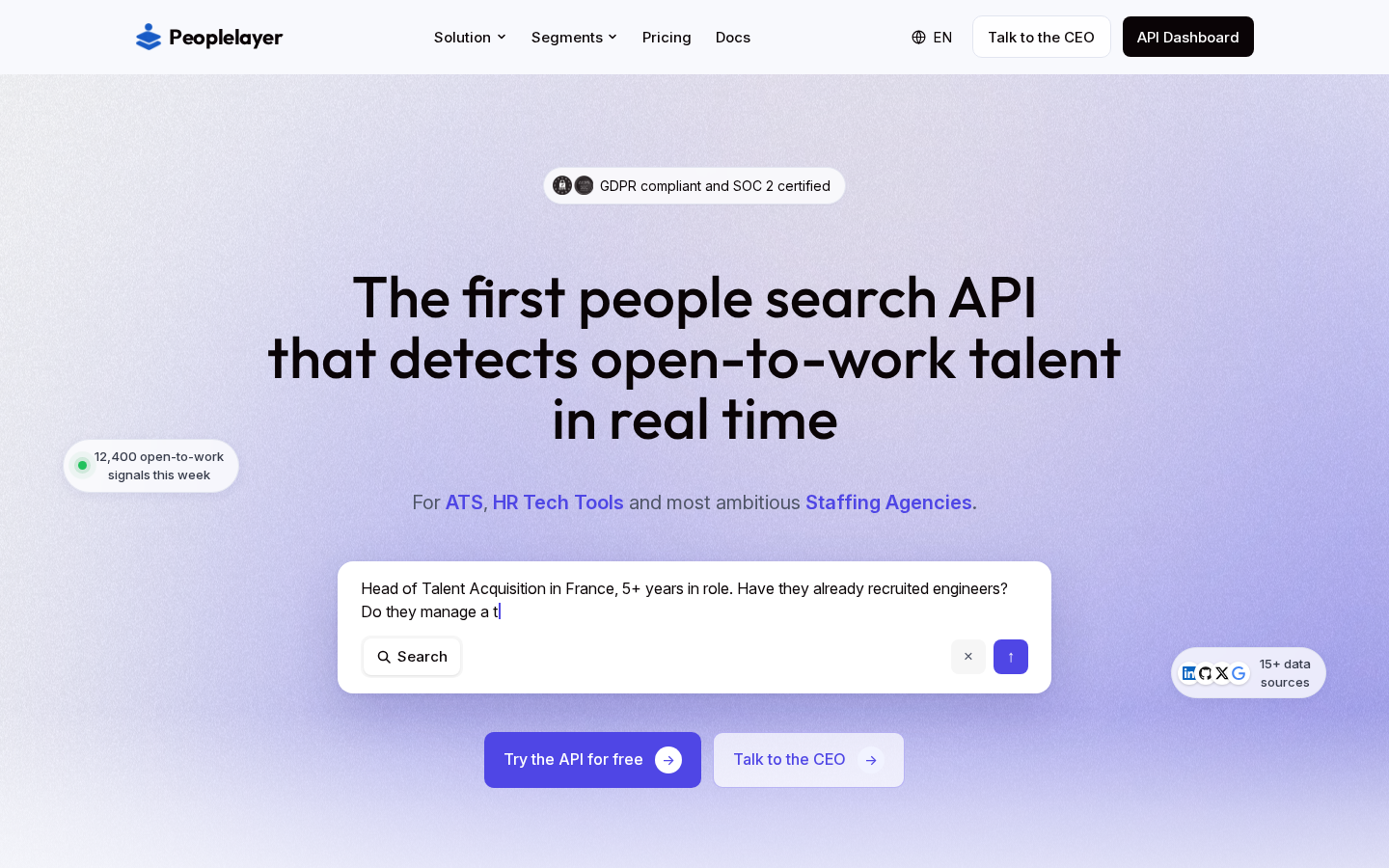 Peoplelayer:实时探测 open-to-work 人才的搜索 API 落地页