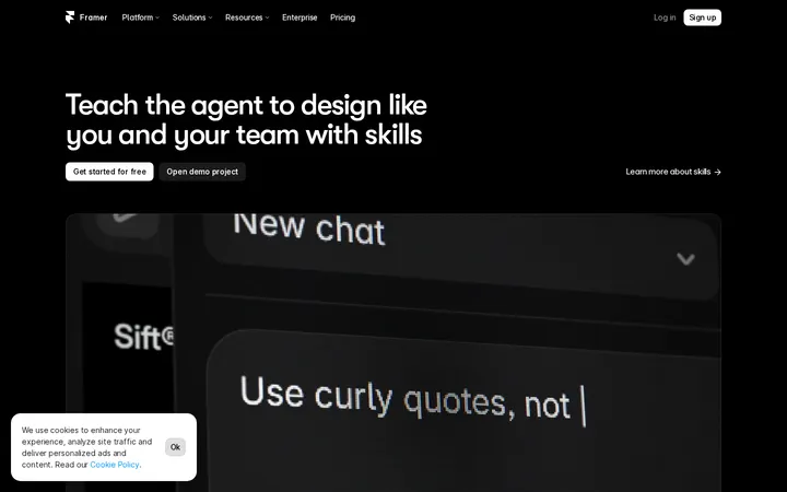 Framer Skills lets you teach the design agent your team's preferences