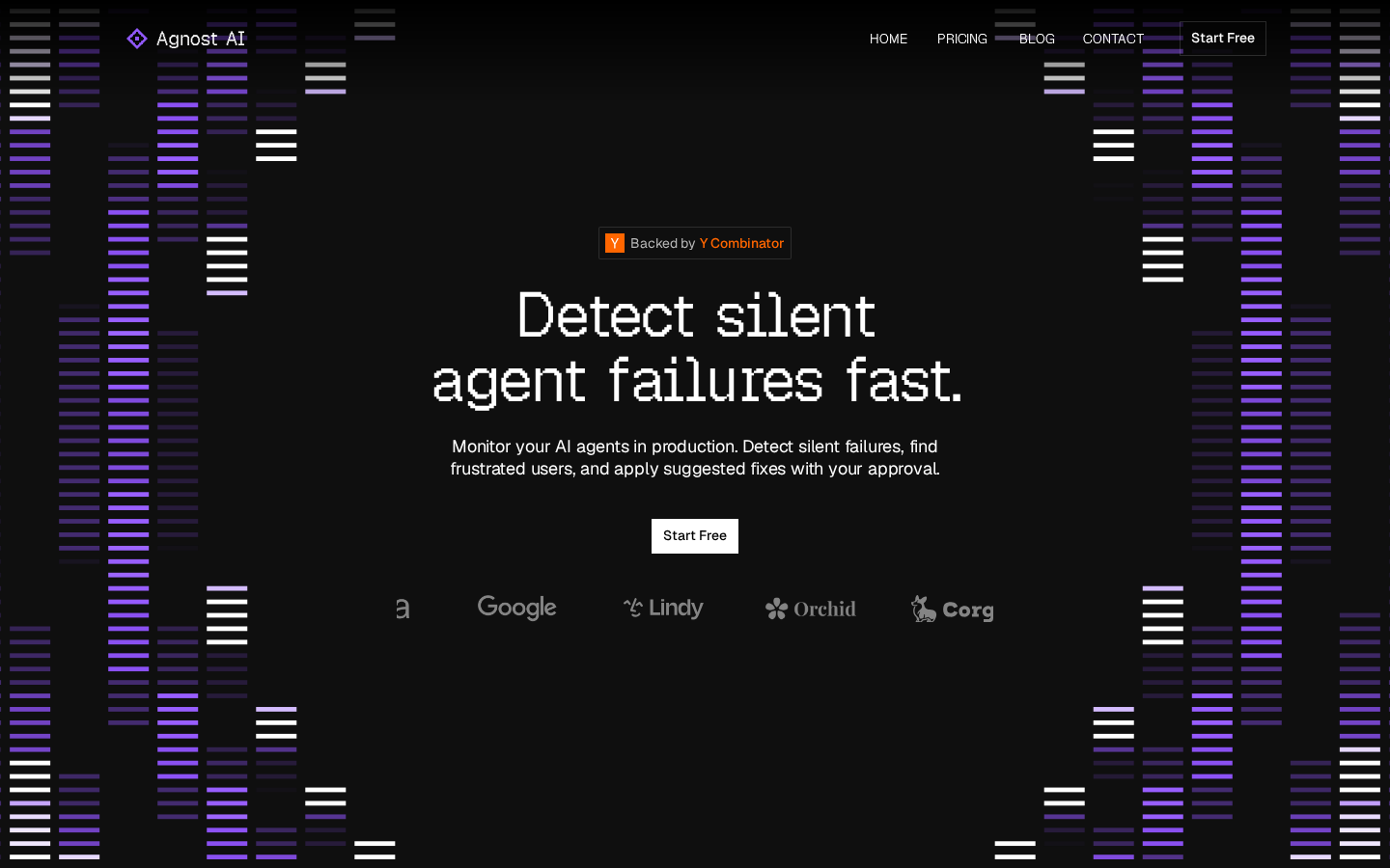 Agnost:捕捉 Agent 静默失败的监控落地页