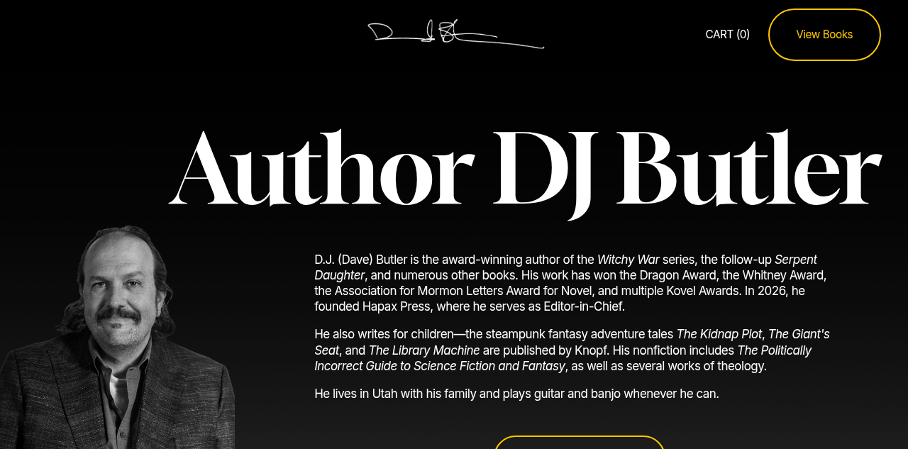 Fantasy author DJ Butler rebuilds his personal website