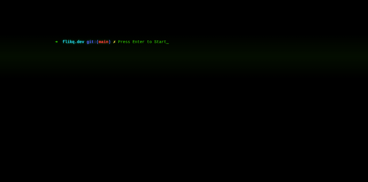 Gavin Weeks 更新个人网站 flikq.dev