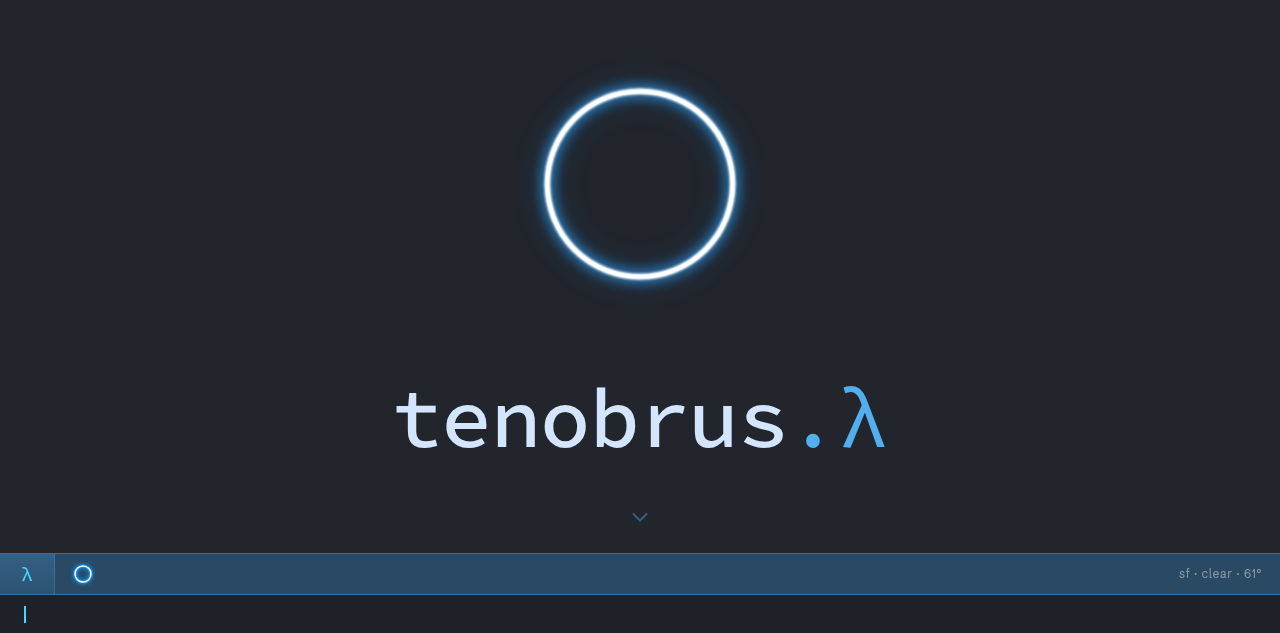 tenobrus.io doubles as an intro for new AI agents
