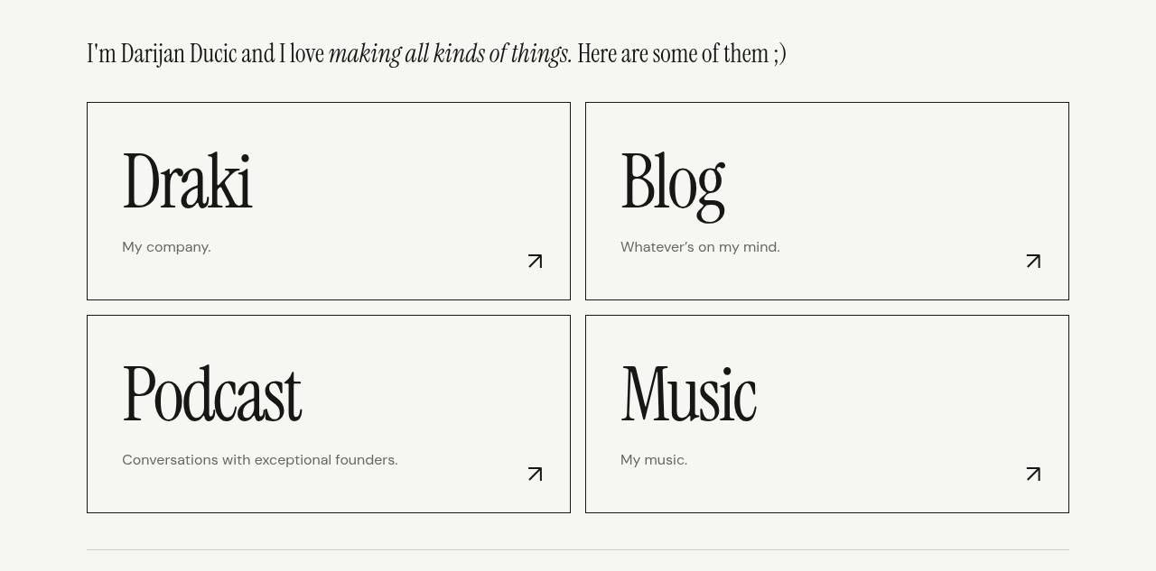 Darijan Ducic launches personal website and blog
