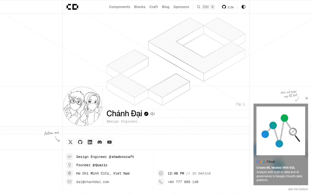 Chánh Đại 设计工程师个人站