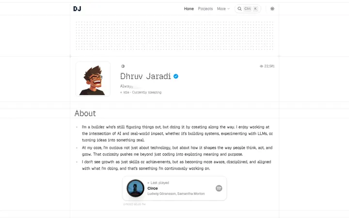 Dhruv Jaradi 的 AI 与 Web 作品集
