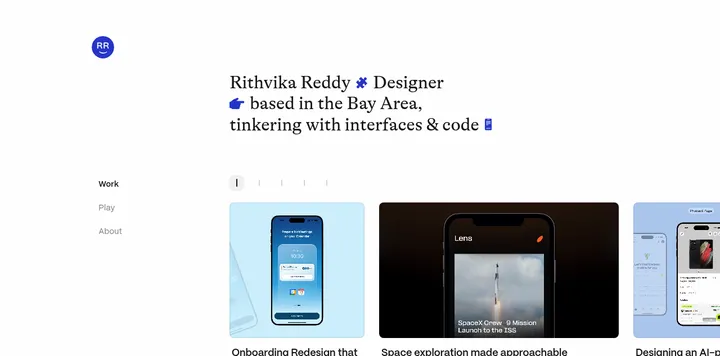 Rithvika Reddy 个人作品站上线