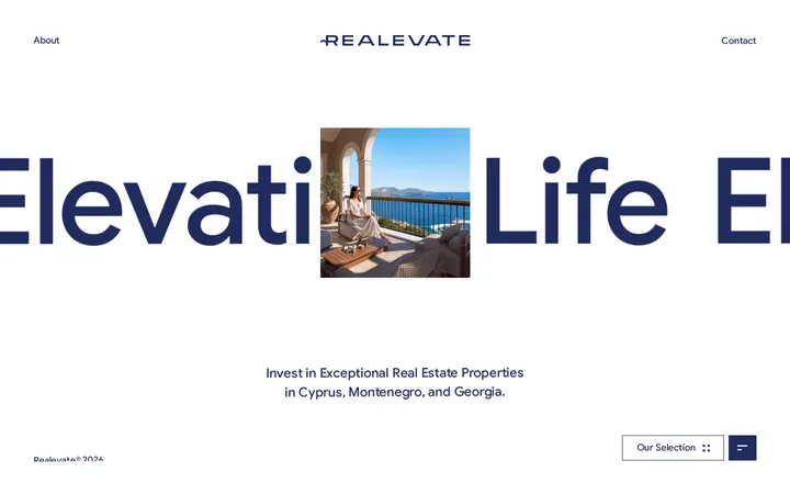 Realevate：白底大海报式的全球地产投资站