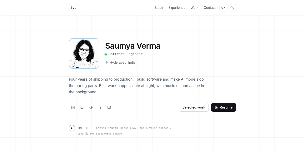 Saumya Verma 三年来首次更新作品集