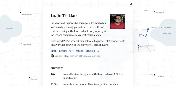 Lovlin Thakkar 更新后端工程师主页