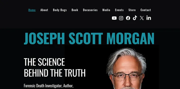 法医死亡调查员 Joseph Scott Morgan 的官网