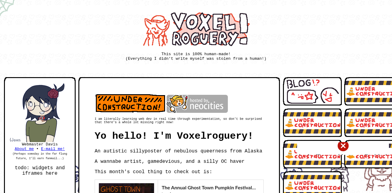 Voxel Roguery 的 Neocities 怪奇主页