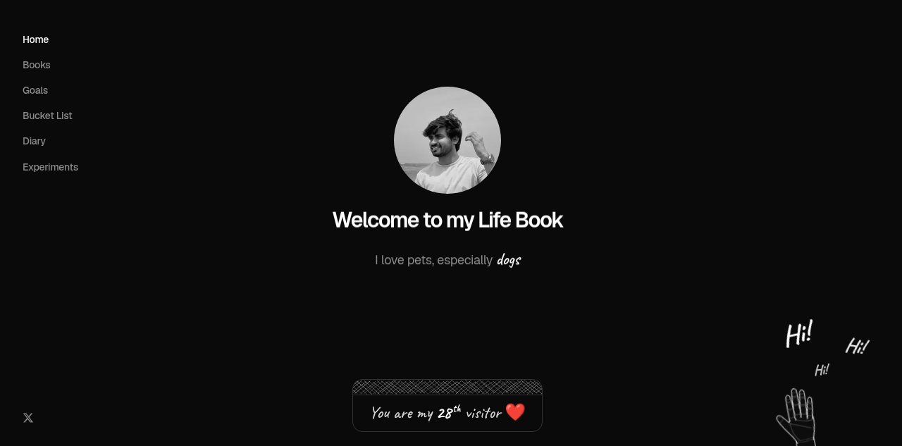 工程师 Karthick 发布作品集「My Life Book」