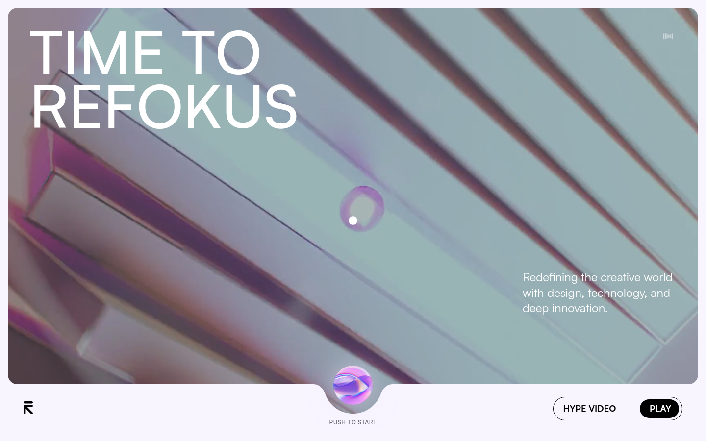 Time to Refokus:紫黑宇宙里点声开启的工作室