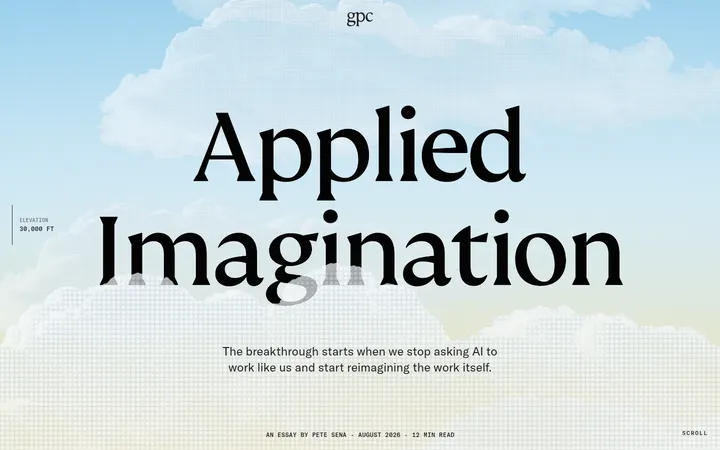 Applied Imagination：坠云长文里的 AI 工作再想象