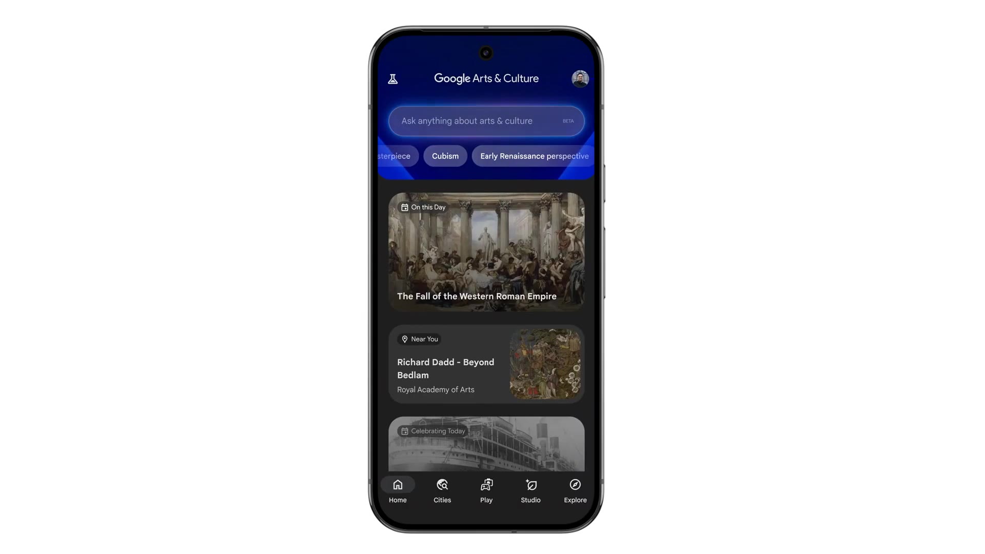 Google Arts & Culture 移动端改版