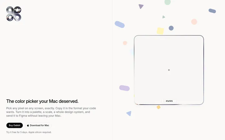 Dabbit：会跟着你滚动的 macOS 取色器