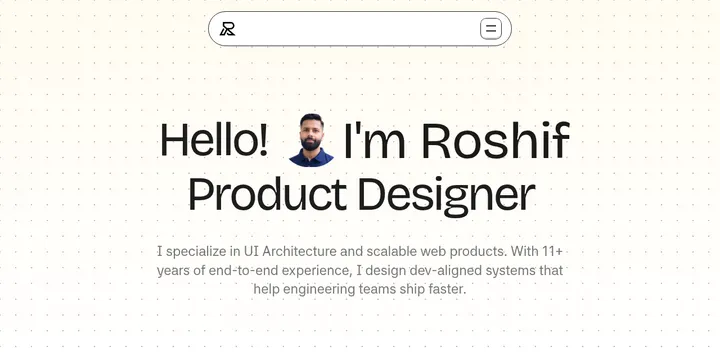 产品设计师 Roshif Siddiqui 更新的作品集