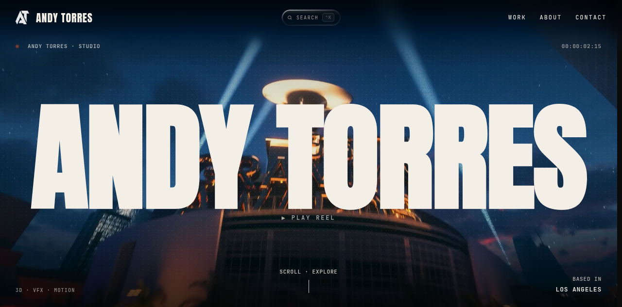 VFX 艺术家 Andy Torres 的新工作室站