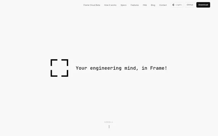 Frame：点阵画布上等宽字的 AI 工程上下文