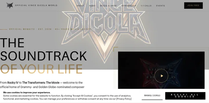 Vince DiCola 官方粉丝总部