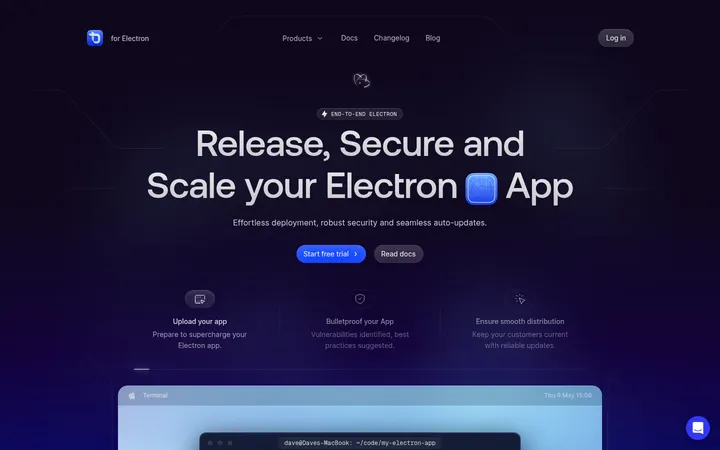 ToDesktop：深蓝渐变里的 Electron 应用发布平台