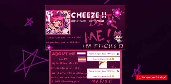 画师 cheezypicklezz 的 Strawpage 小站