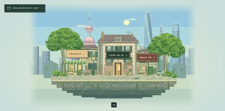 Joe Croskey 的 three.js 像素上海公寓站