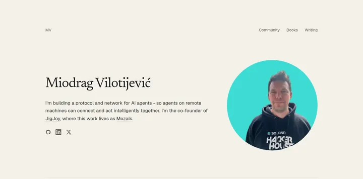 创业者 Miodrag Vilotijević 的写作个人站