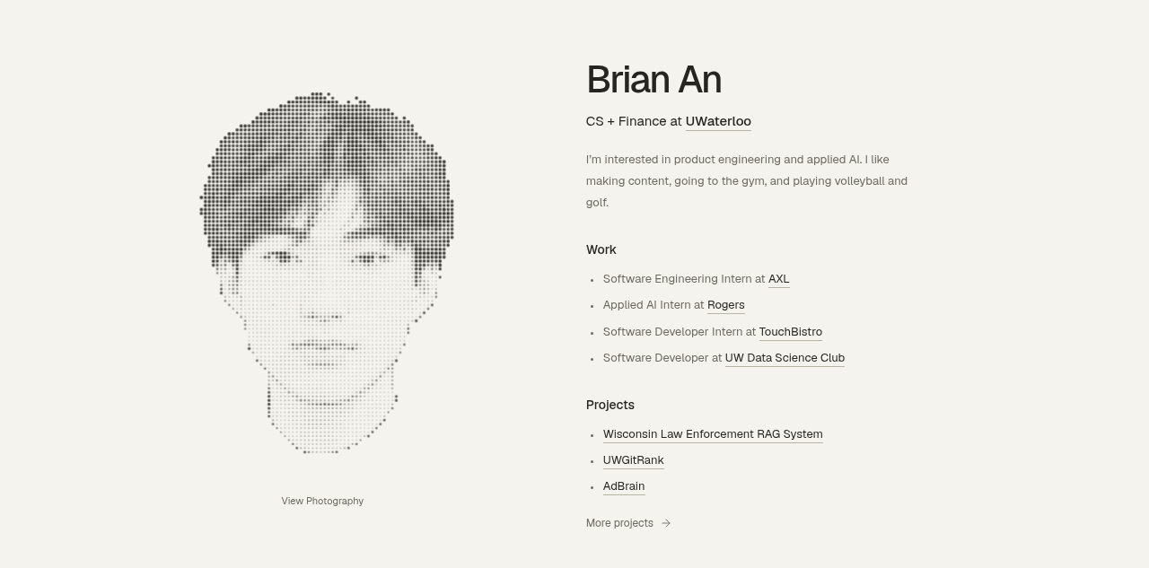 Brian An 的个人作品集