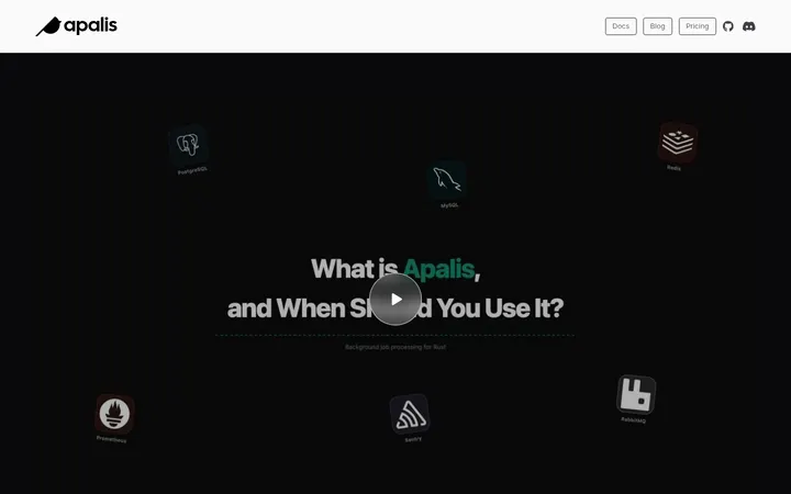 Apalis：暗色图标星群与介绍视频的 Rust 后台任务库新官网
