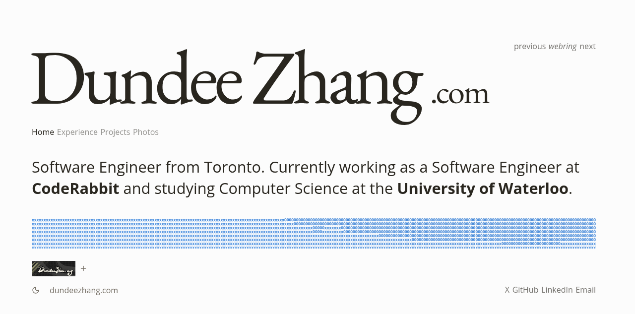 Dundee Zhang 的学生作品集