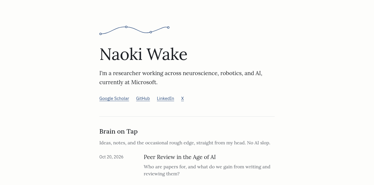 Naoki Wake 的思考写作个人站