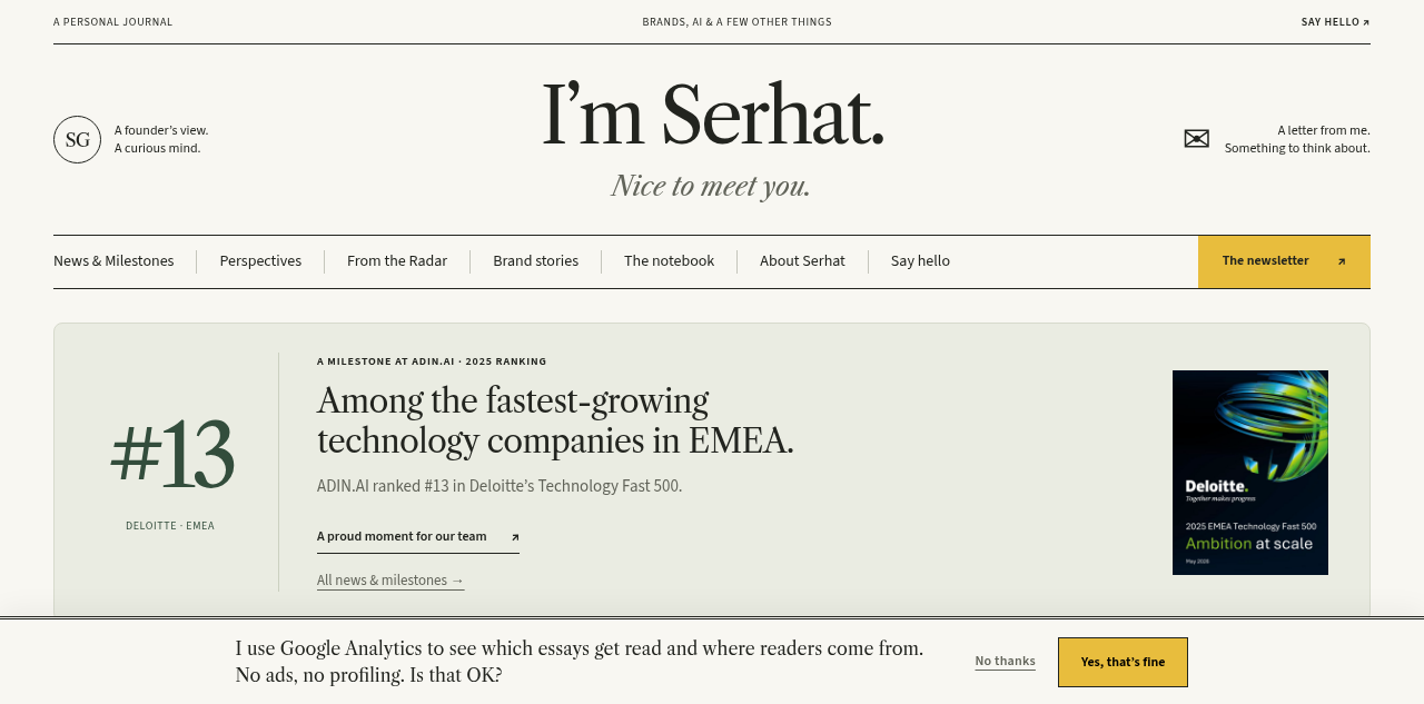 Serhat Gürcü 的 CEO 个人站