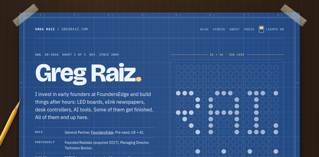Greg Raiz 的个人网站