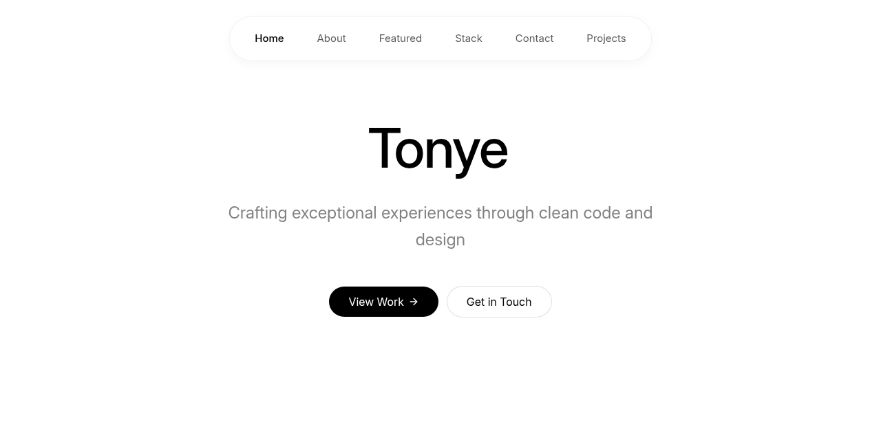 TONYE 的软件开发者作品集