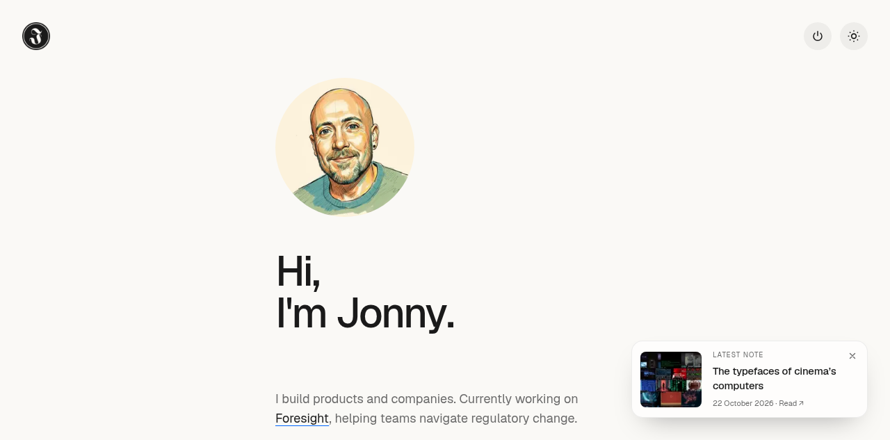 Jonny Campbell 的个人网站