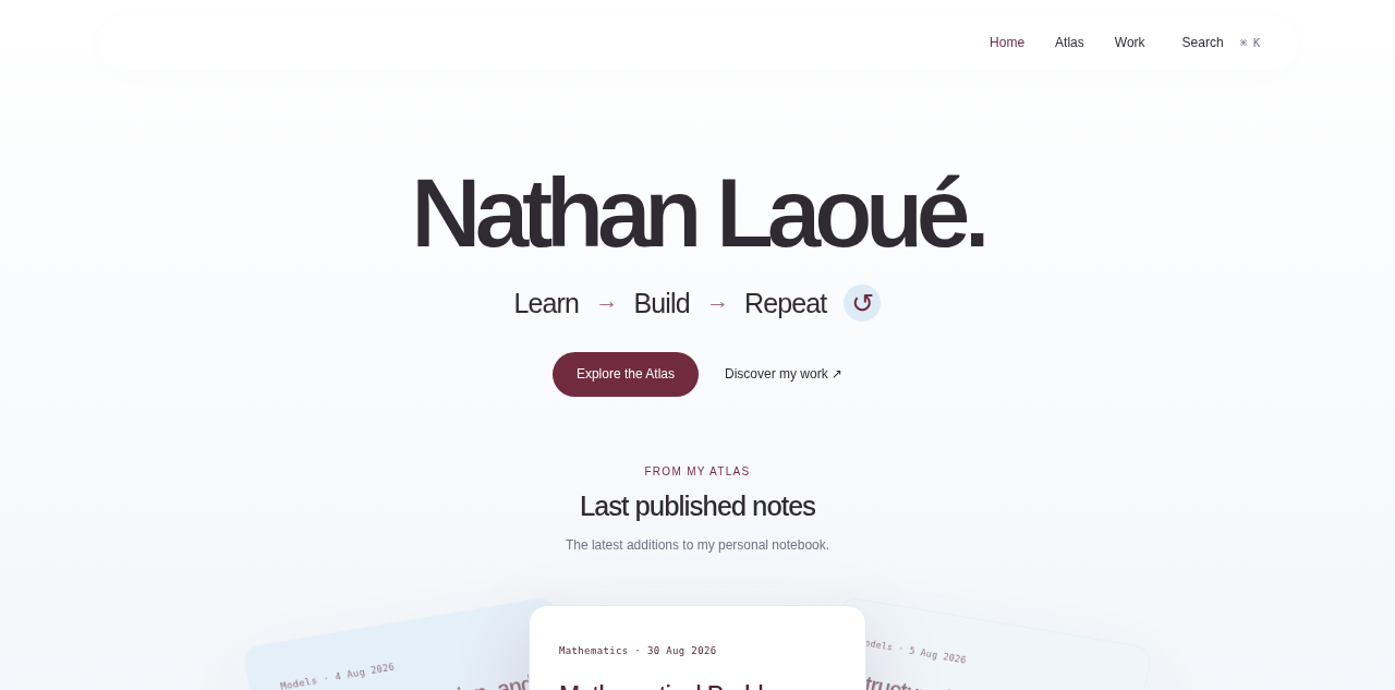Nathan Laoué 的研究与工程站
