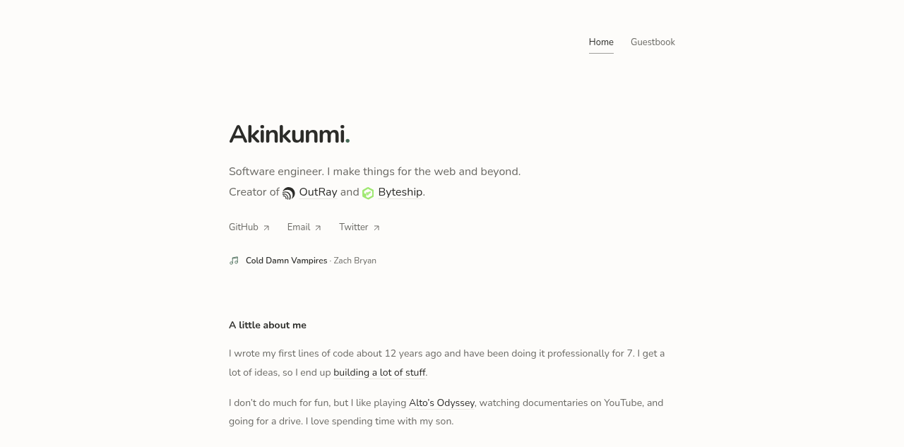 Akinkunmi 的软件工程师站
