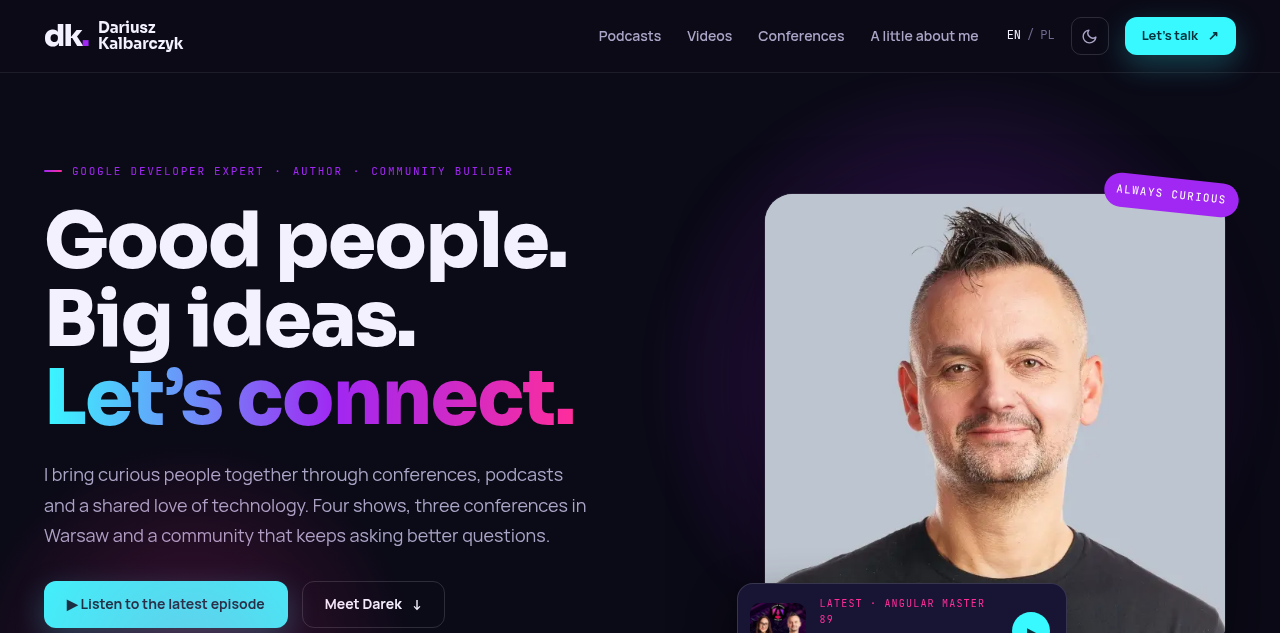 Dariusz Kalbarczyk 的播客与技术站
