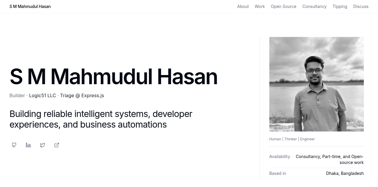 S M Mahmudul Hasan 的个人站