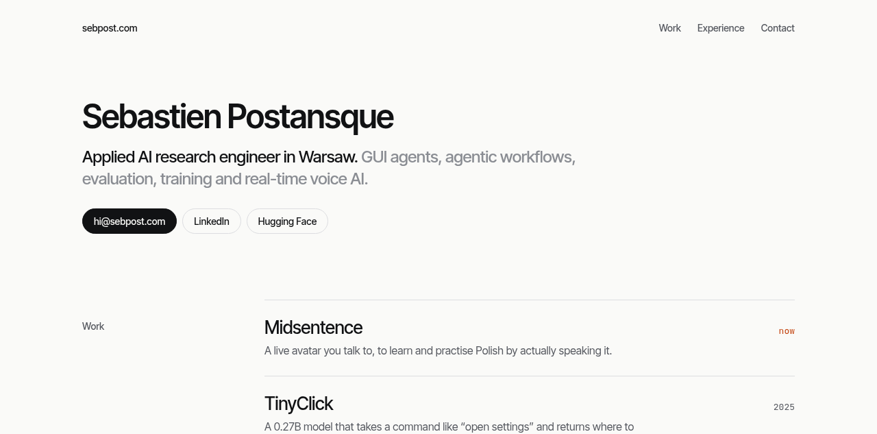 Sebastien Postansque 的个人站